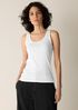 Organic Cotton Stretch Rib Scoop Neck Tank
