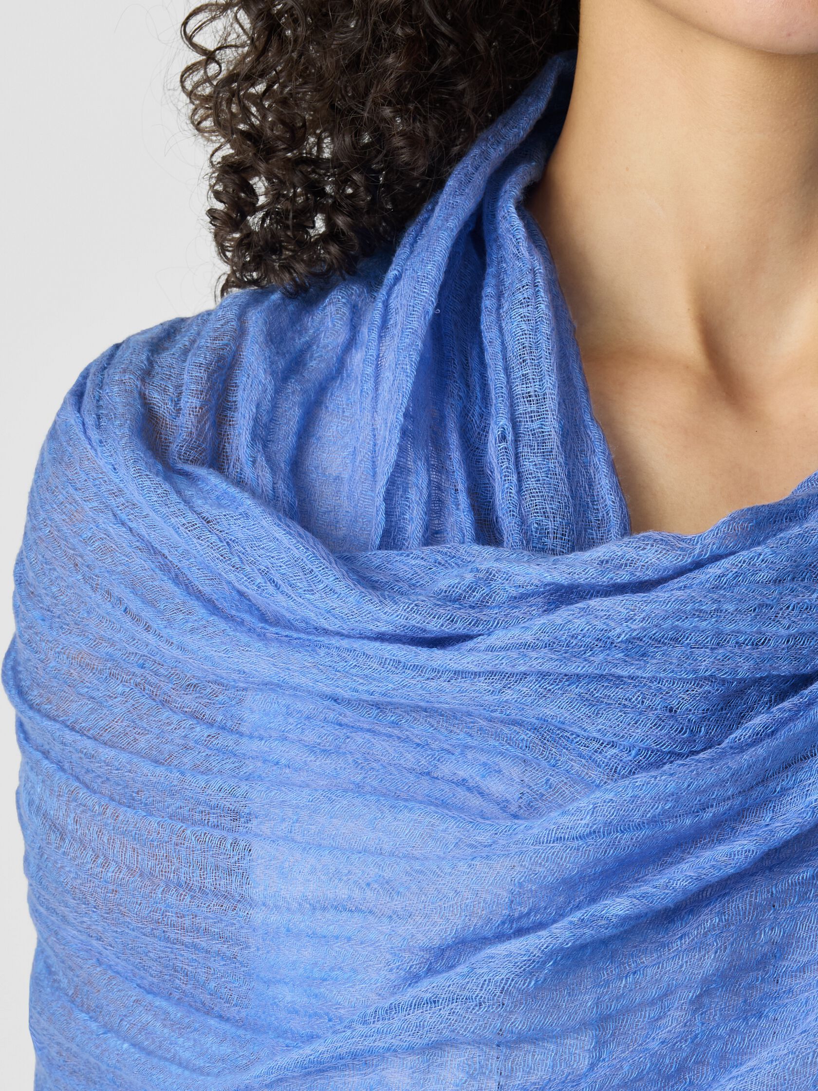 Textured Linen Blend Scarf