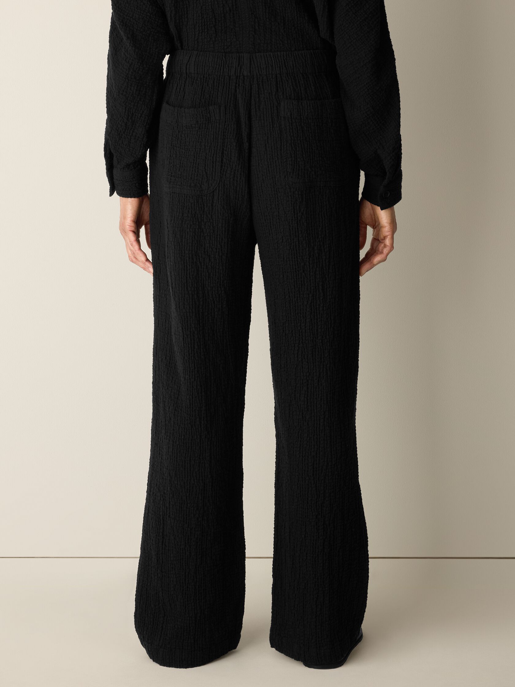 Organic Cotton Doubleweave Straight Pant