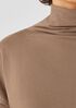 Cozy Brushed Terry Funnel Neck Box-Top