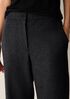 M&eacute;lange Felted Wool Jersey Straight Cuffed Pant in Regenerative Wool