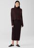 Merino Cropped Turtleneck Top in Regenerative Wool