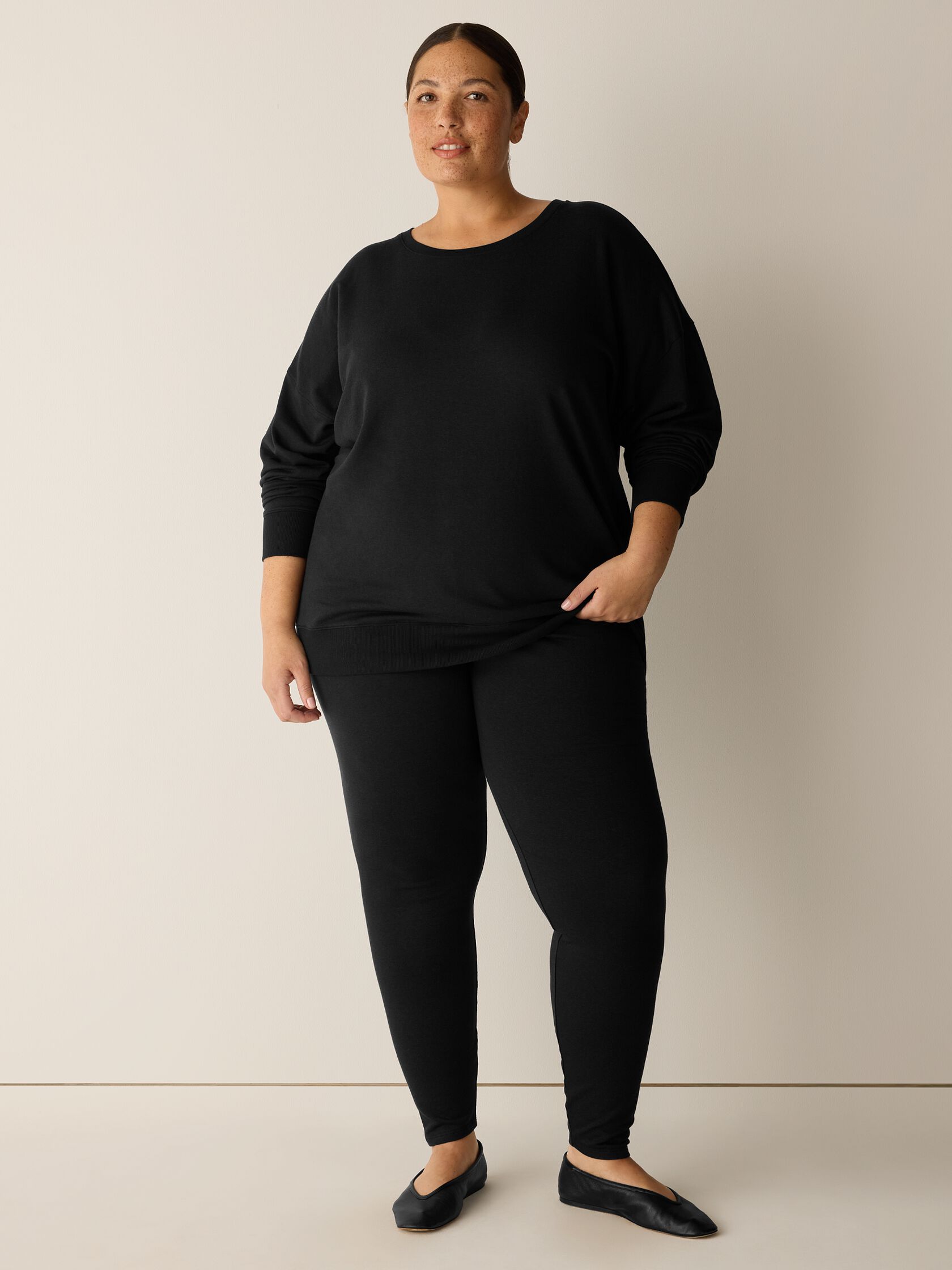 Cozy Brushed Terry Hug High-Waisted Leggings