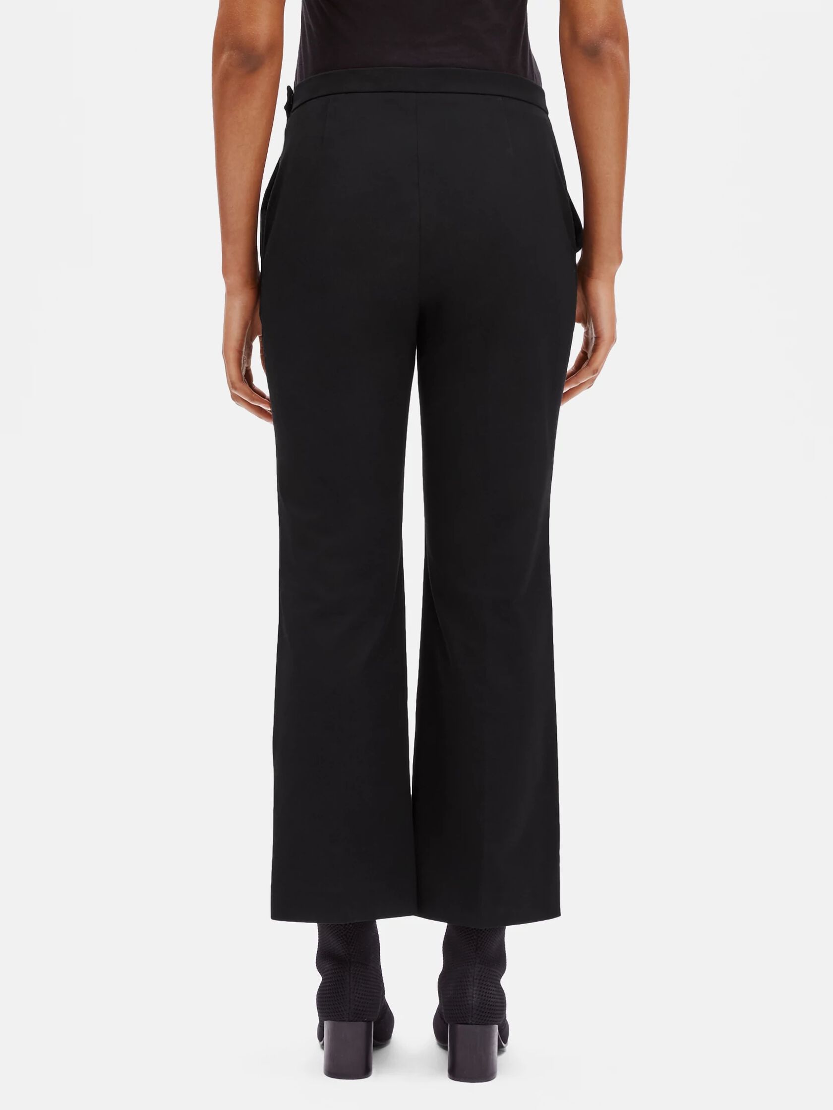 Organic Cotton Boot-Leg Cropped Pant | EILEEN FISHER