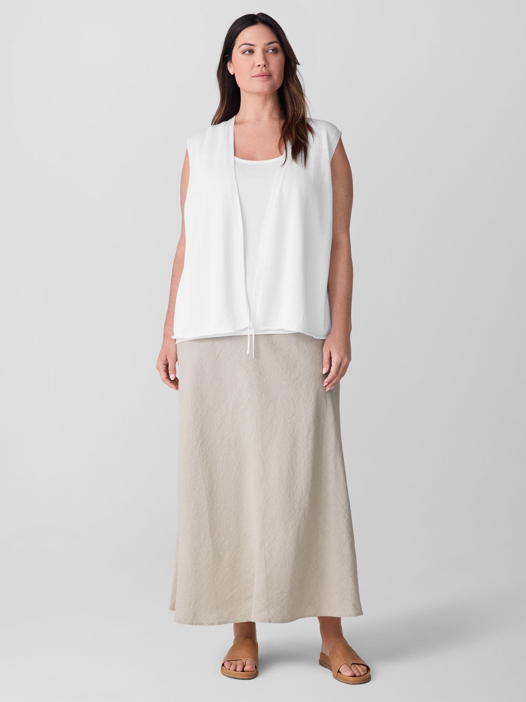 Organic Linen Bias Skirt
