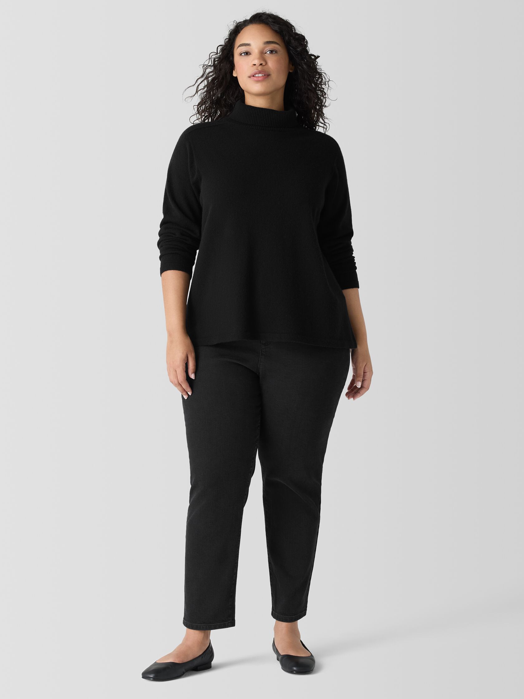 Italian Cashmere Turtleneck Top