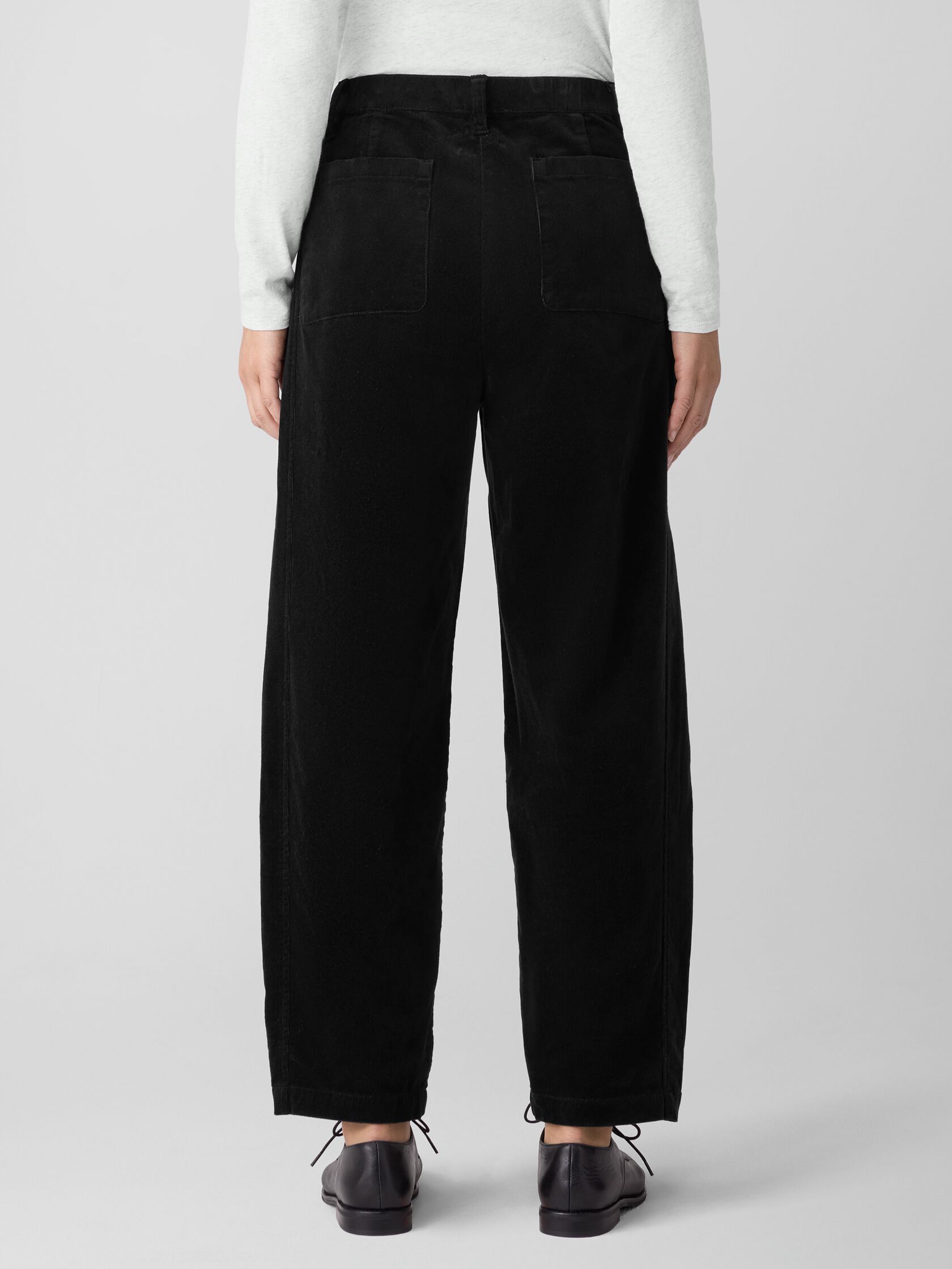 Organic Cotton Stretch Corduroy Lantern Pant