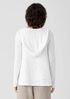 Organic Cotton Linen Slub Hooded Cardigan