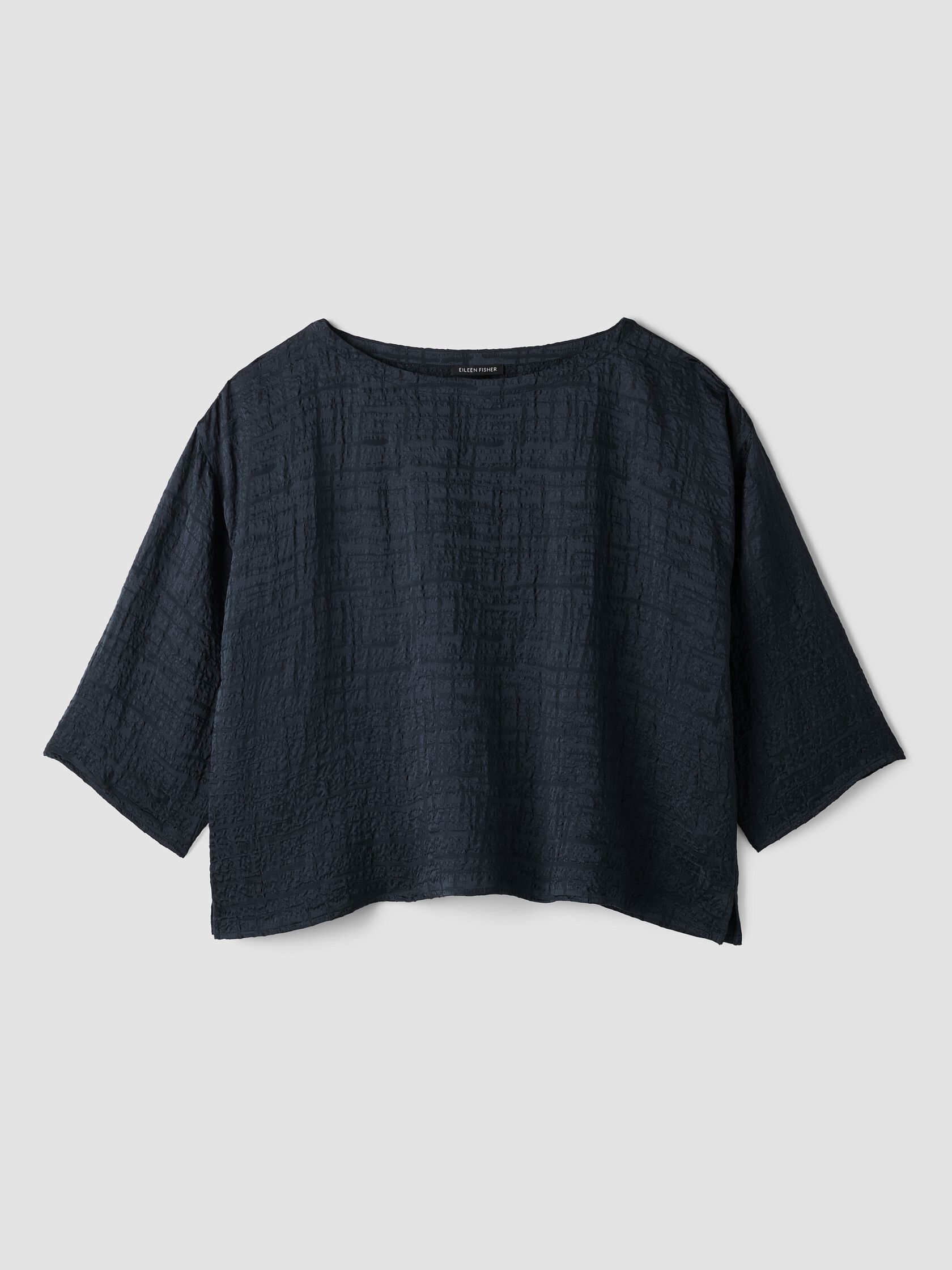 Dimensional Silk Jacquard Box-Top