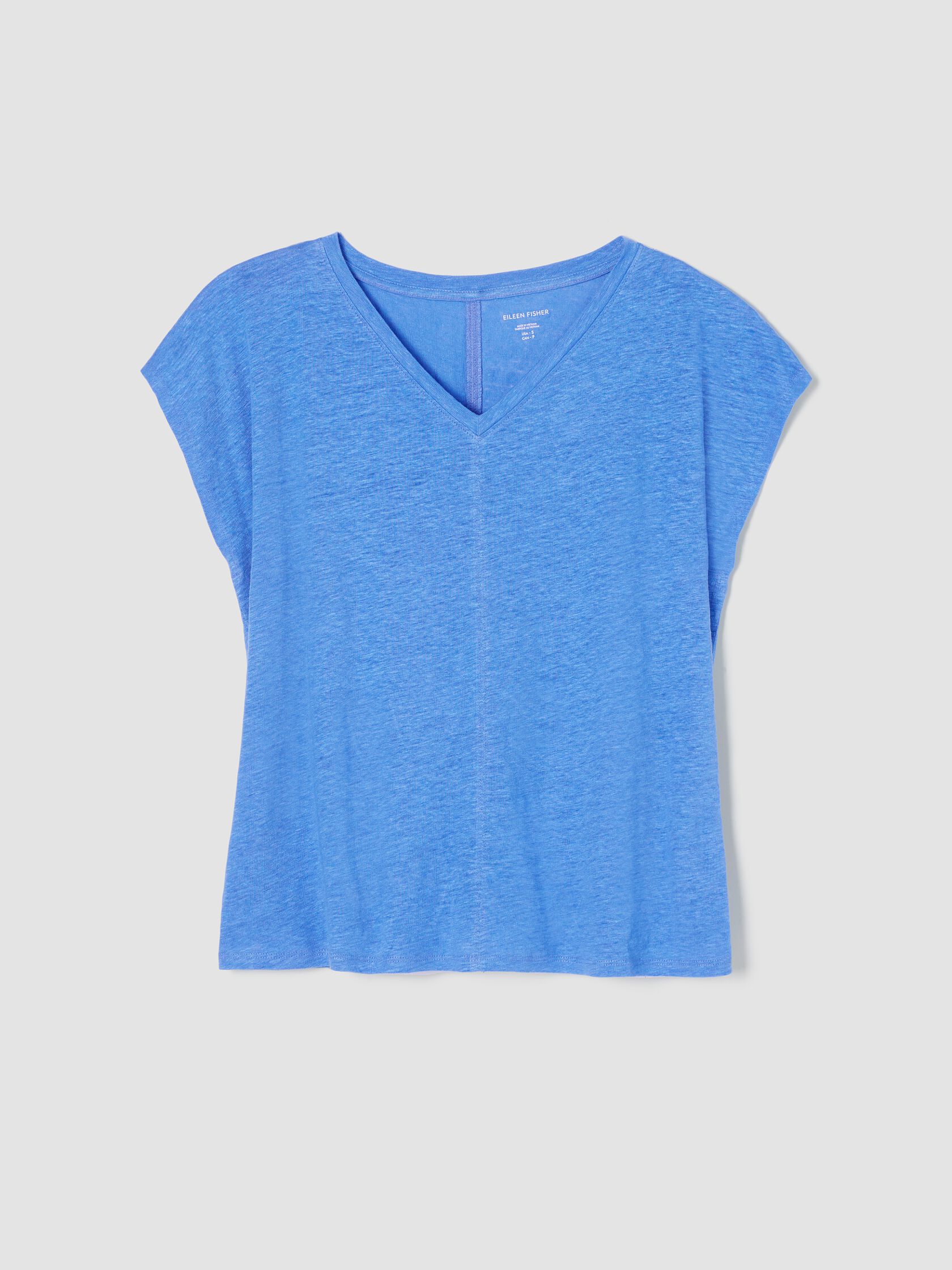 Organic Linen Jersey V-Neck Tee