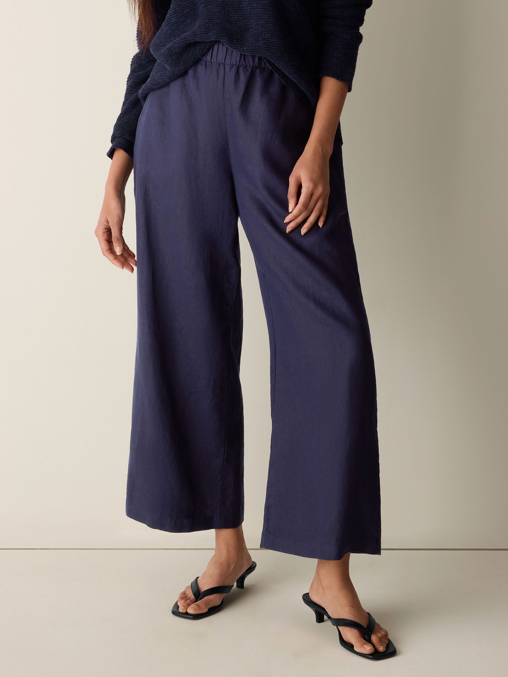 Organic Linen Wide-Leg Pant
