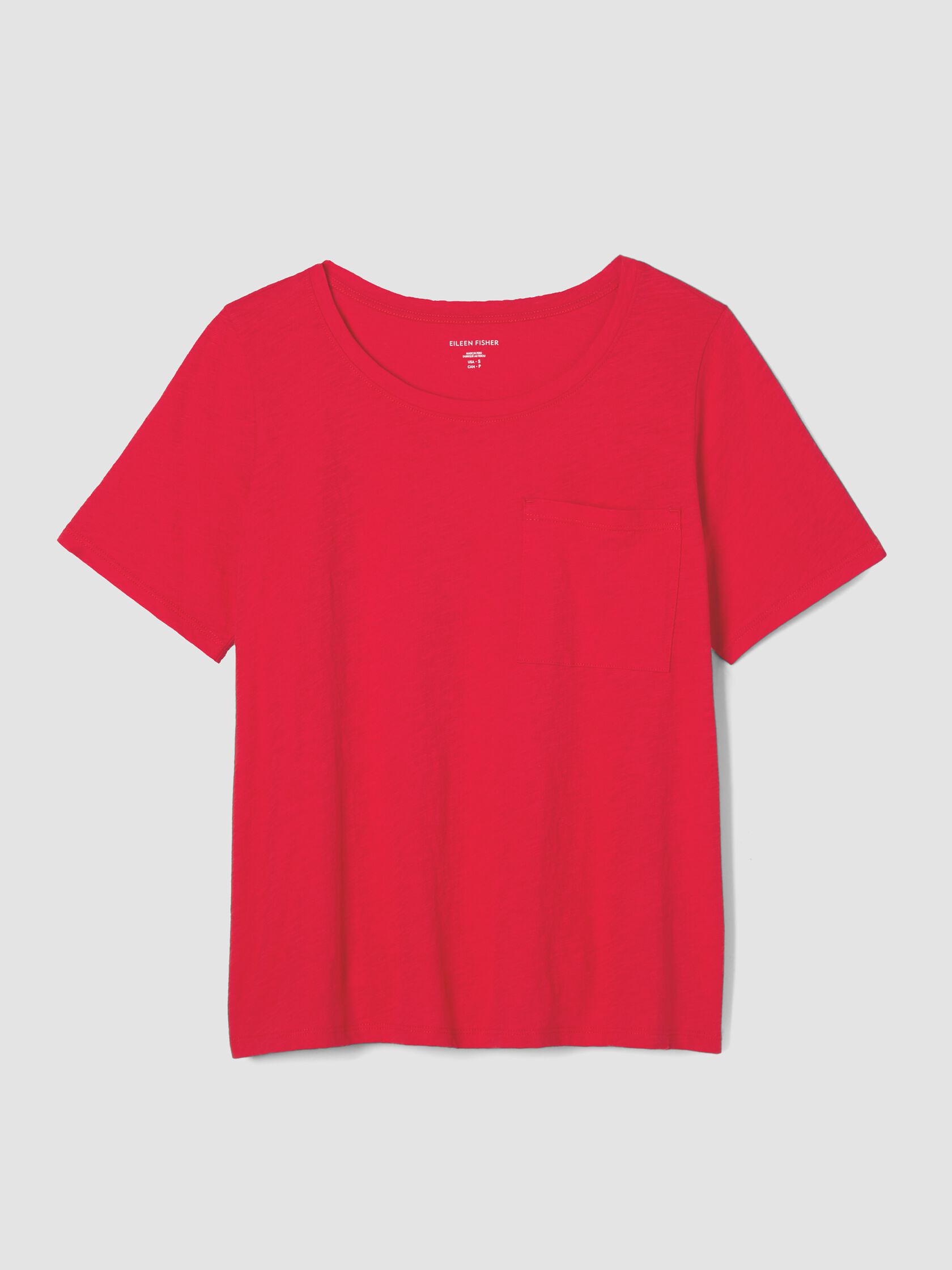 Organic Cotton Slubby Jersey Pocket Tee