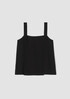 Silk Georgette Crepe Square Neck Tank