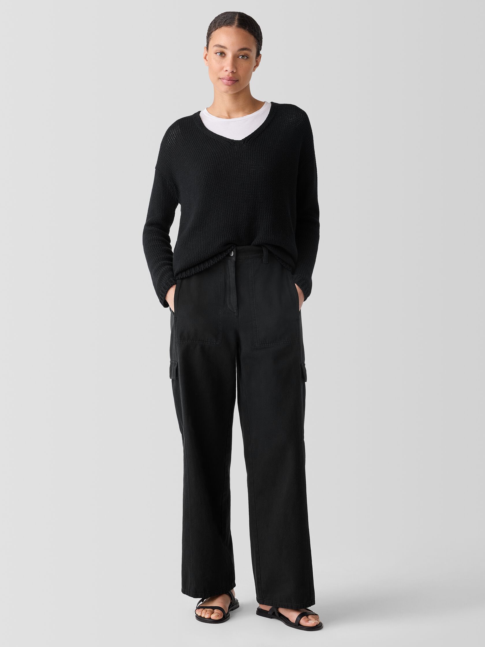 Garment-Dyed Utility Organic Cotton Cargo Pant