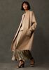 Lustrous Wool High Collar Coat