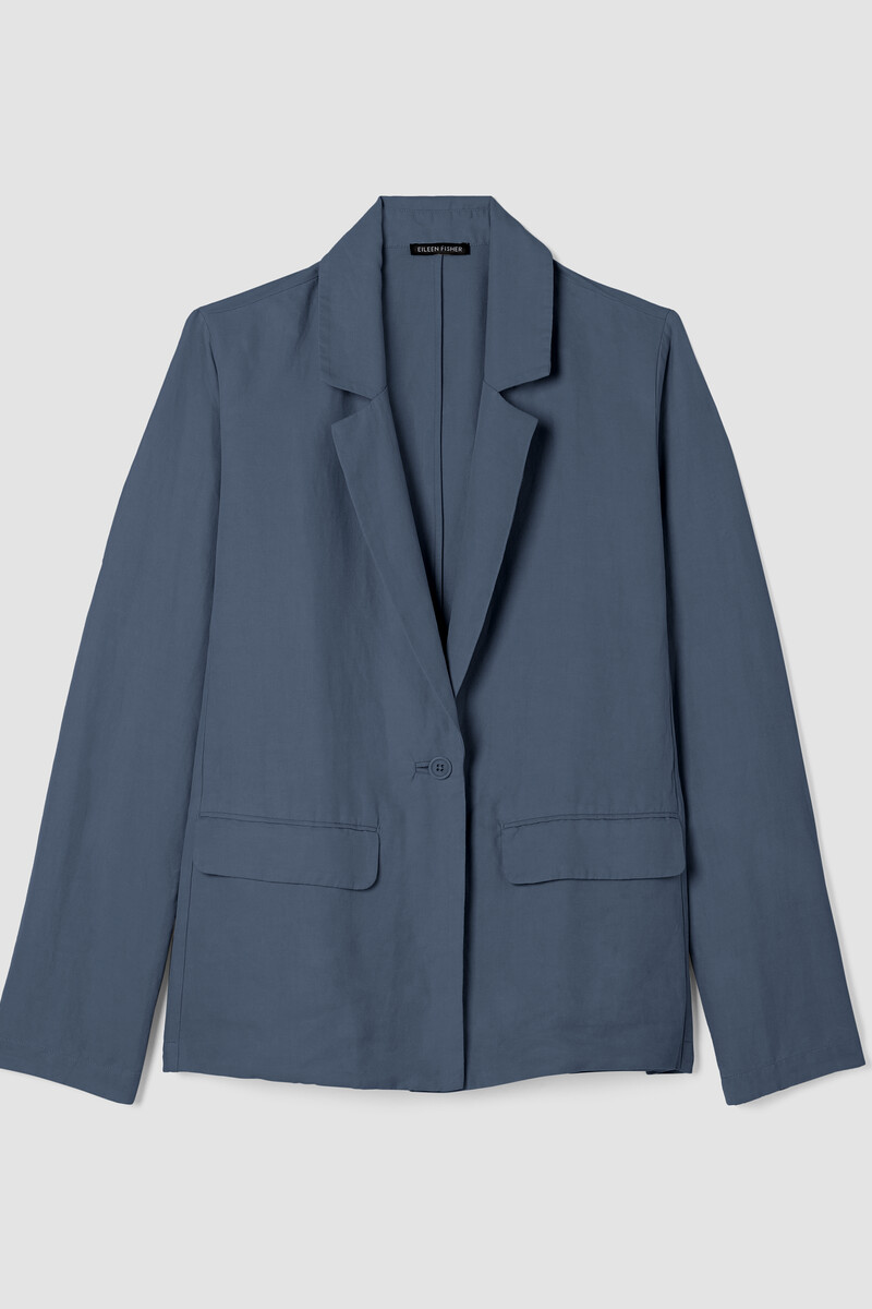 Linen Silk Twill Blazer Linen Silk Twill Blazer