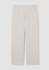Garment-Dyed Organic Cotton Terry Wide-Leg Pant