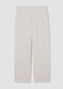 Garment-Dyed Organic Cotton Terry Wide-Leg Pant