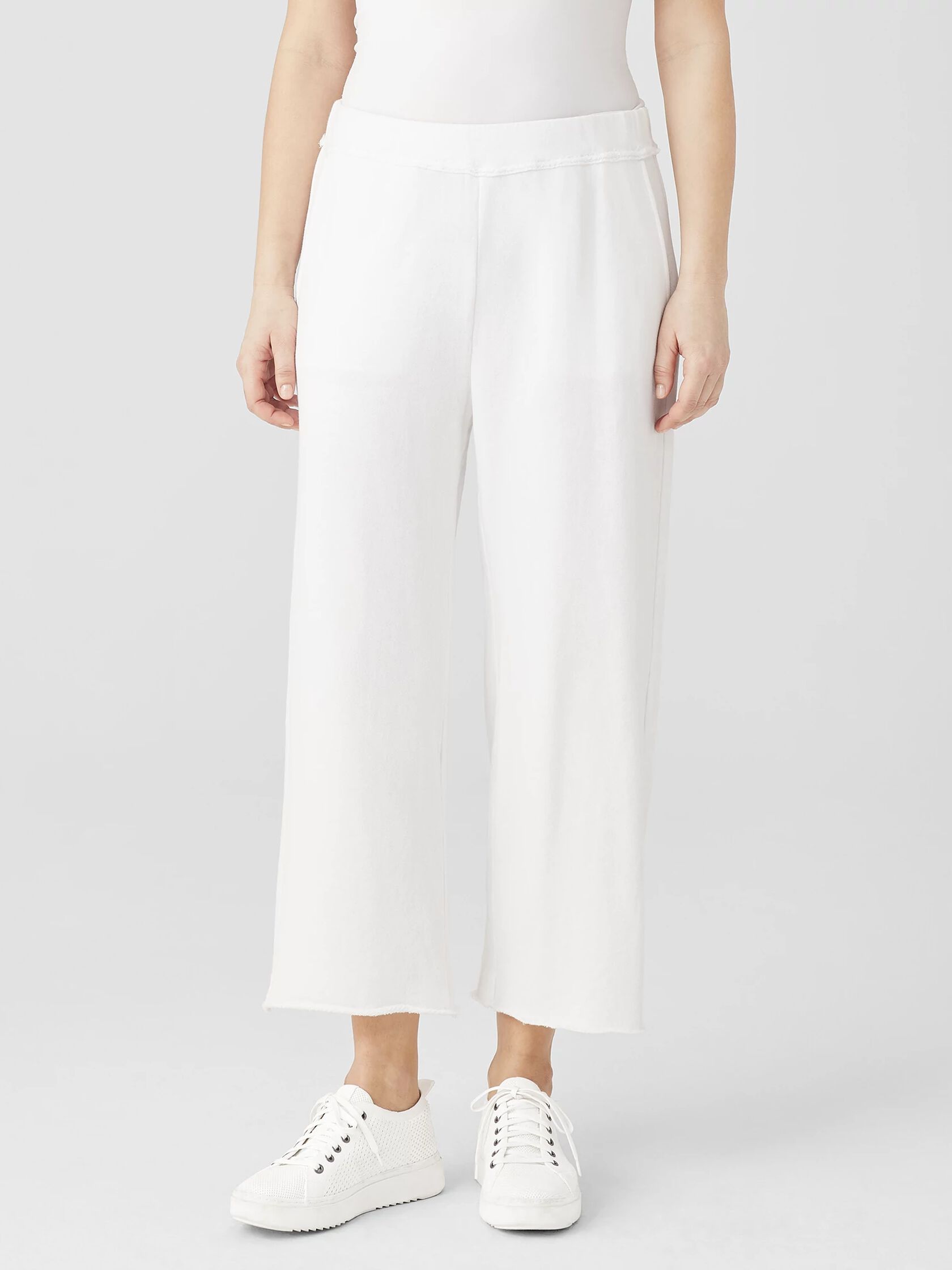 Lightweight Organic Cotton Terry Straight Pant