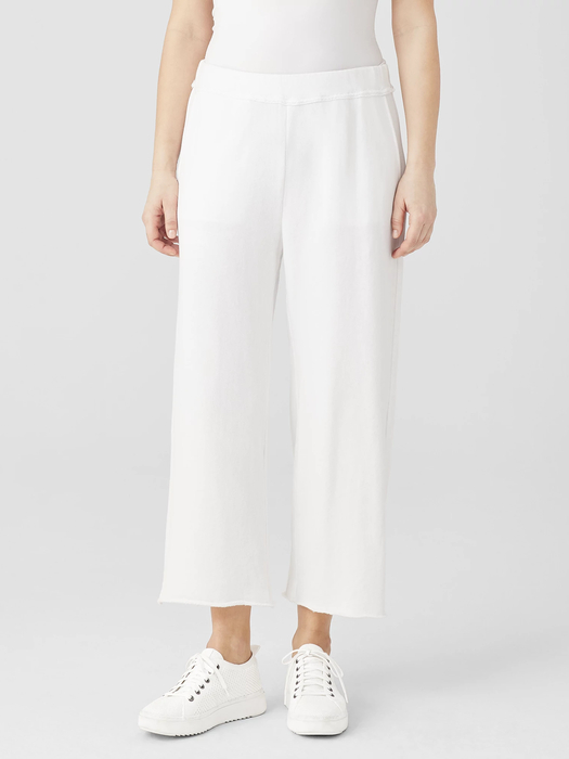 Lightweight Organic Cotton Terry Straight Pant