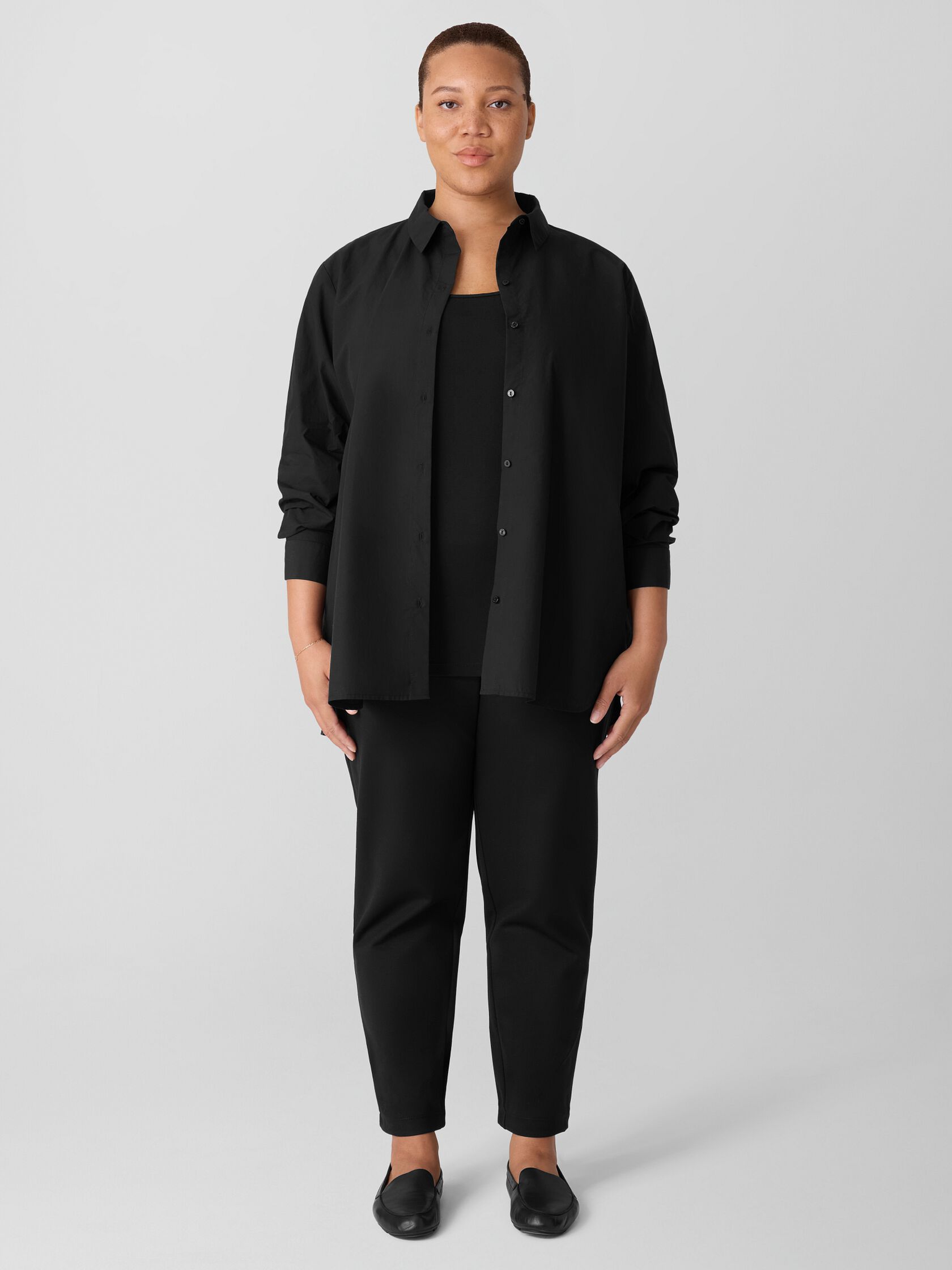 Organic Cotton Poplin Classic Collar Shirt