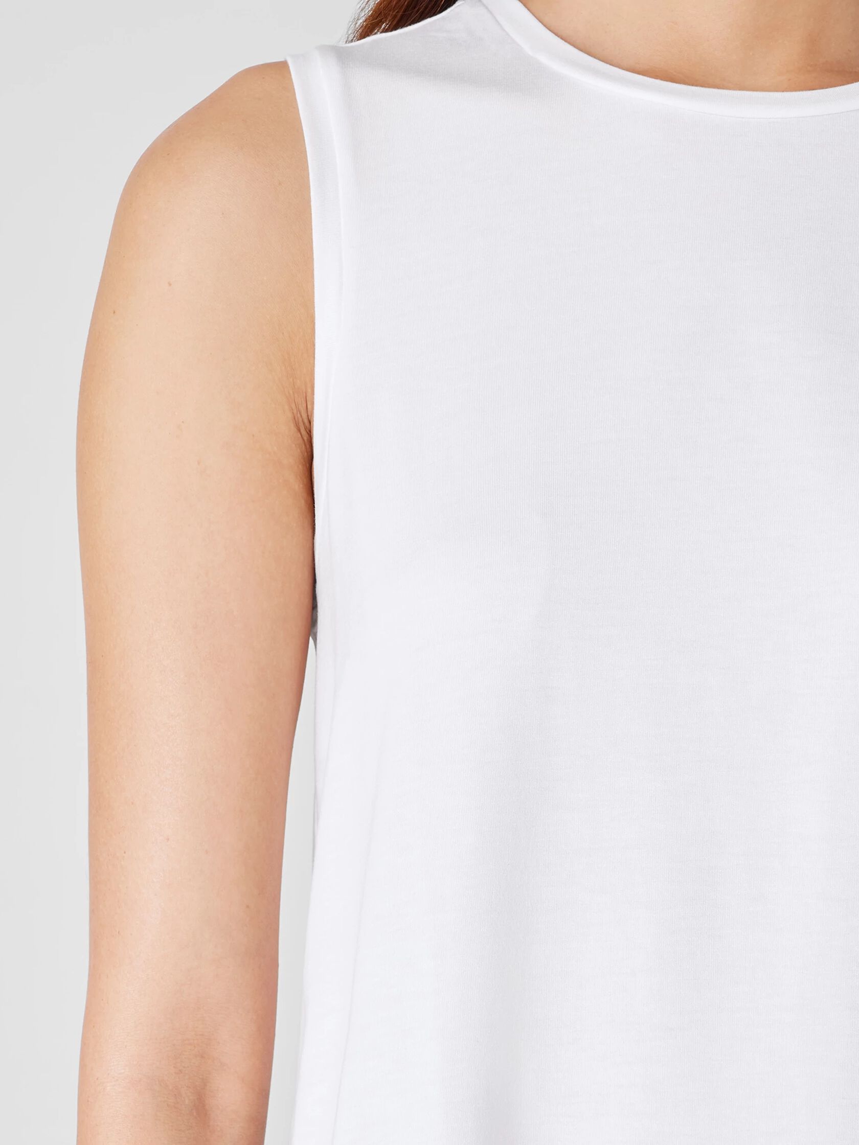 Fine Jersey Crew Neck Tank
