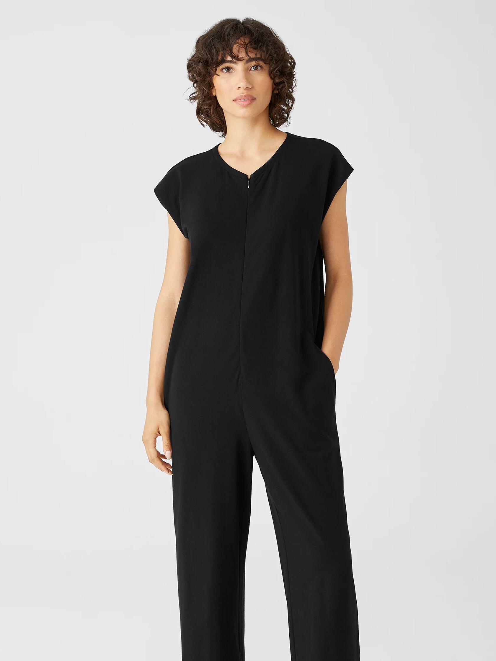 Traceable Cotton Jersey Jumpsuit