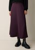 Textured Satin Half-Circle Skirt