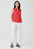 Garment-Dyed Handkerchief Linen Sleeveless Shirt