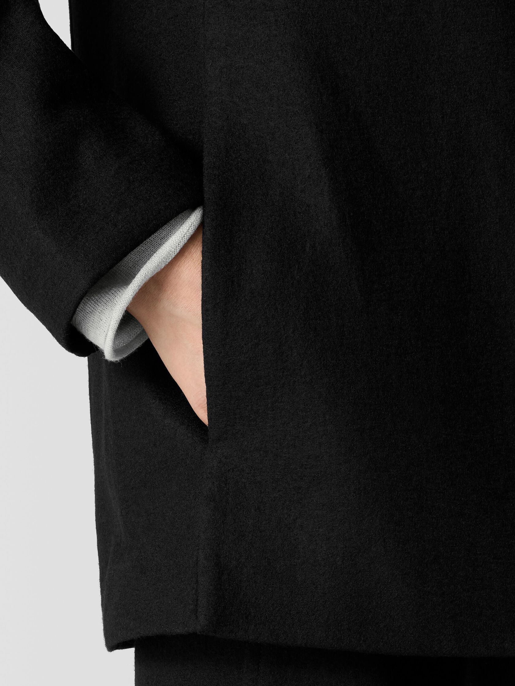 Felted Wool Jersey Blazer in Regenerative Wool