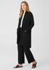 Cozy Brushed Terry Long Jacket
