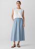 Airy Organic Cotton Twill Pocket Skirt