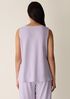 Organic Cotton Interlock Henley Sleep Tank