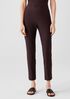 Washable Stretch Crepe Slim Ankle Pant