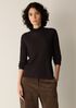 Superfine Merino Turtleneck Top in Regenerative Wool