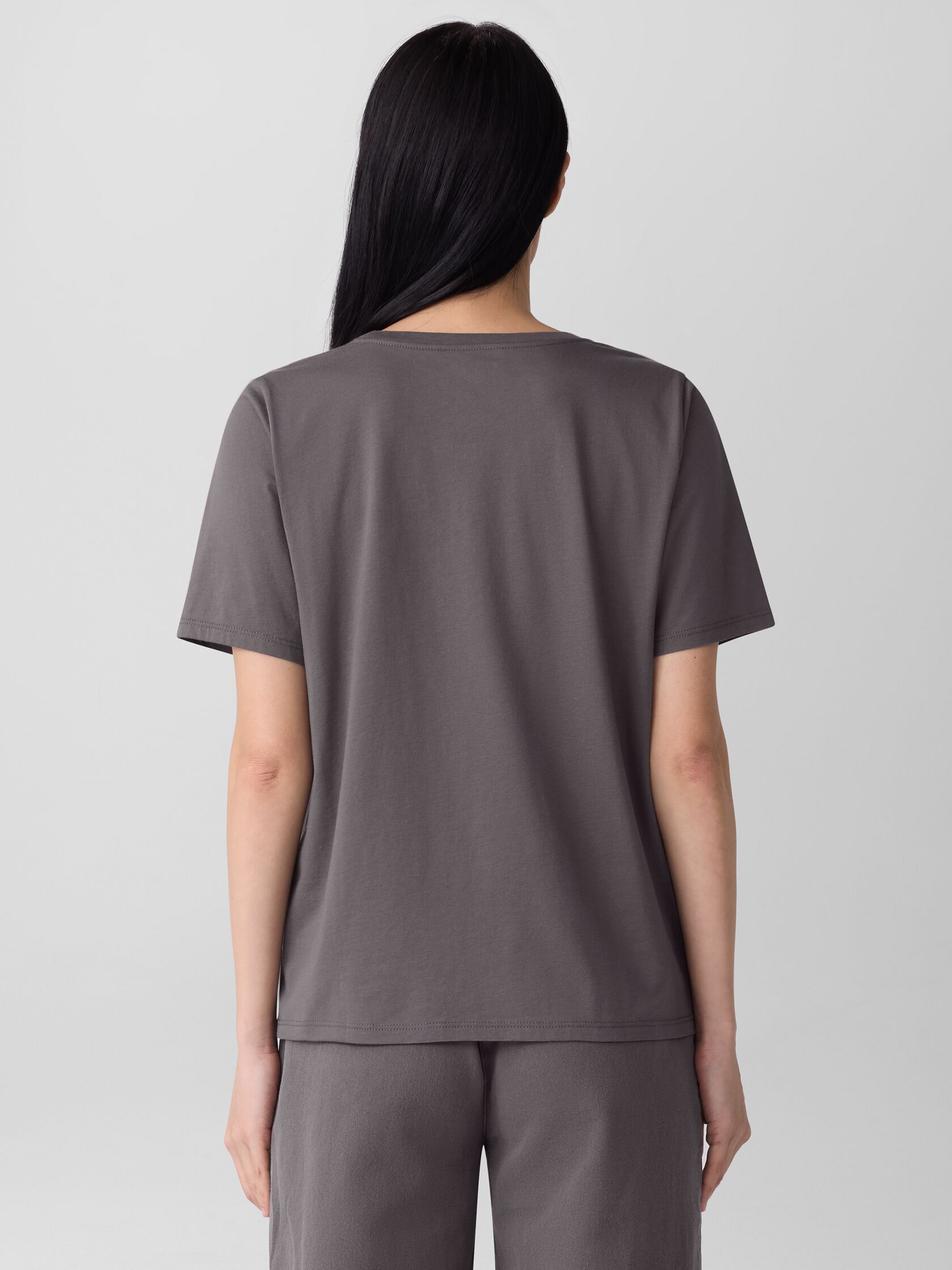 Organic Pima Cotton Jersey Round Neck Tee