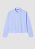 Washed Organic Cotton Poplin Classic Collar Short Shirt