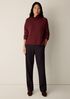 Organic Cotton Chenille Turtleneck Top