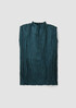 Crushed Cupro Funnel Neck Long Top