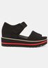 Luella Tumbled Nubuck Wedge Sandal