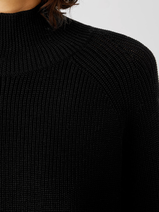 Merino Wool Turtleneck Top