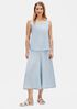 Silk Georgette Crepe Scoop Neck Tank