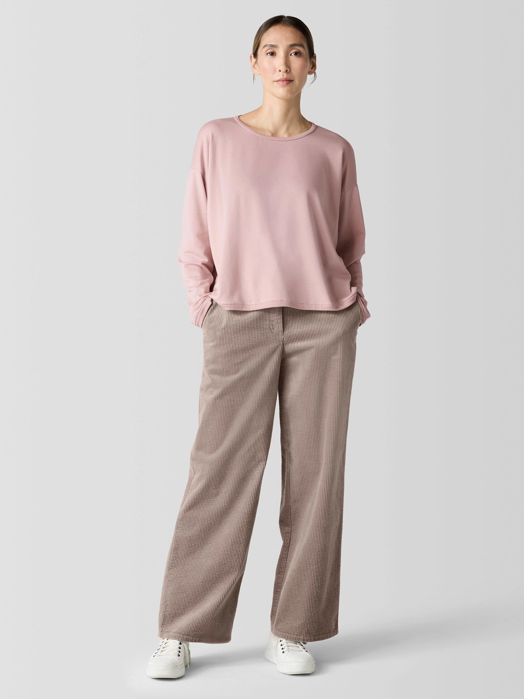 Cozy Brushed Terry Hug Box-Top
