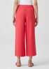 Garment-Dyed Organic Linen Wide-Leg Pant