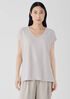 Organic Linen Cotton V-Neck Top