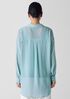 Sheer Silk Georgette Belted Shirt