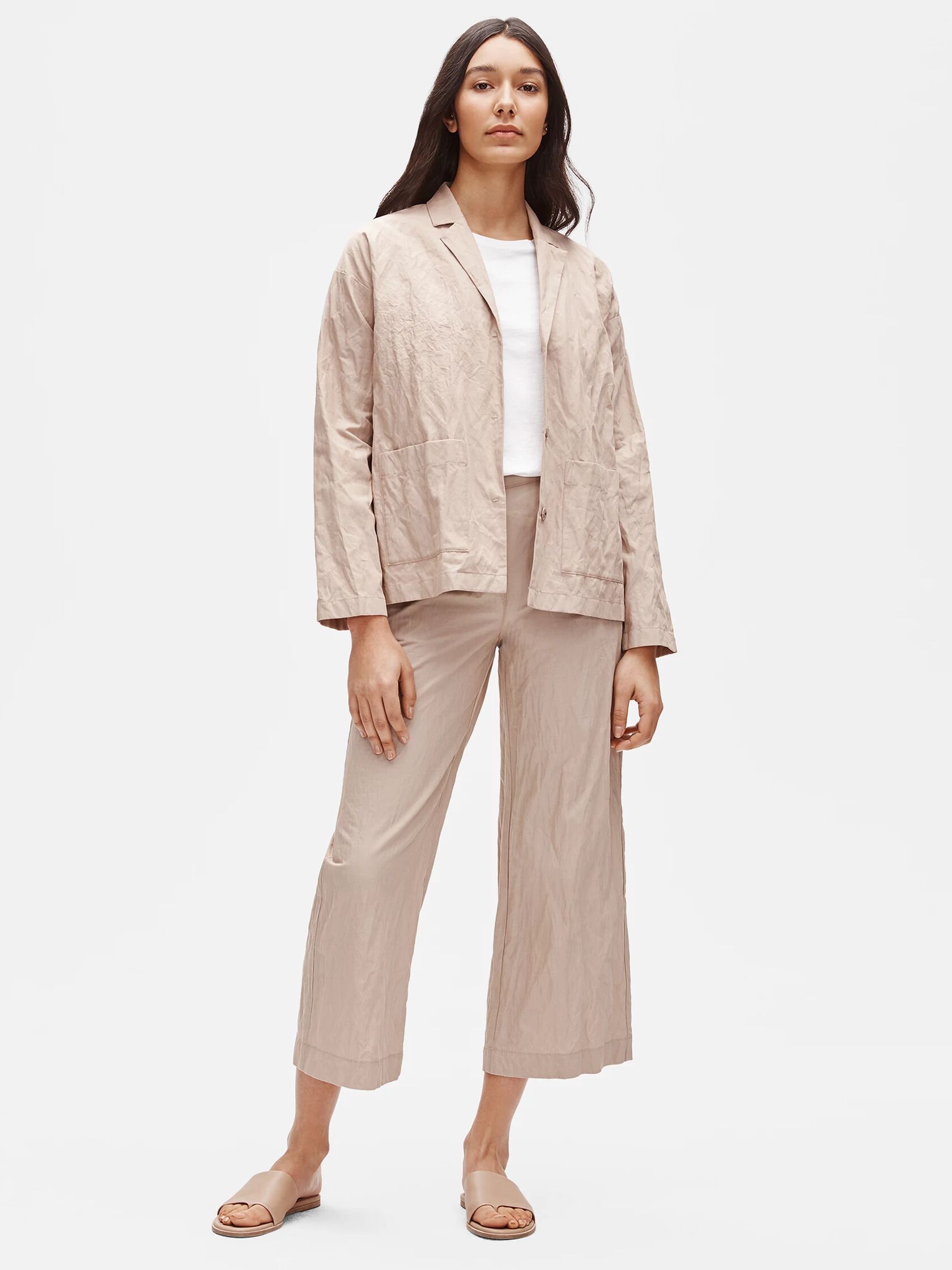 Organic Cotton Steel Boxy Jacket
