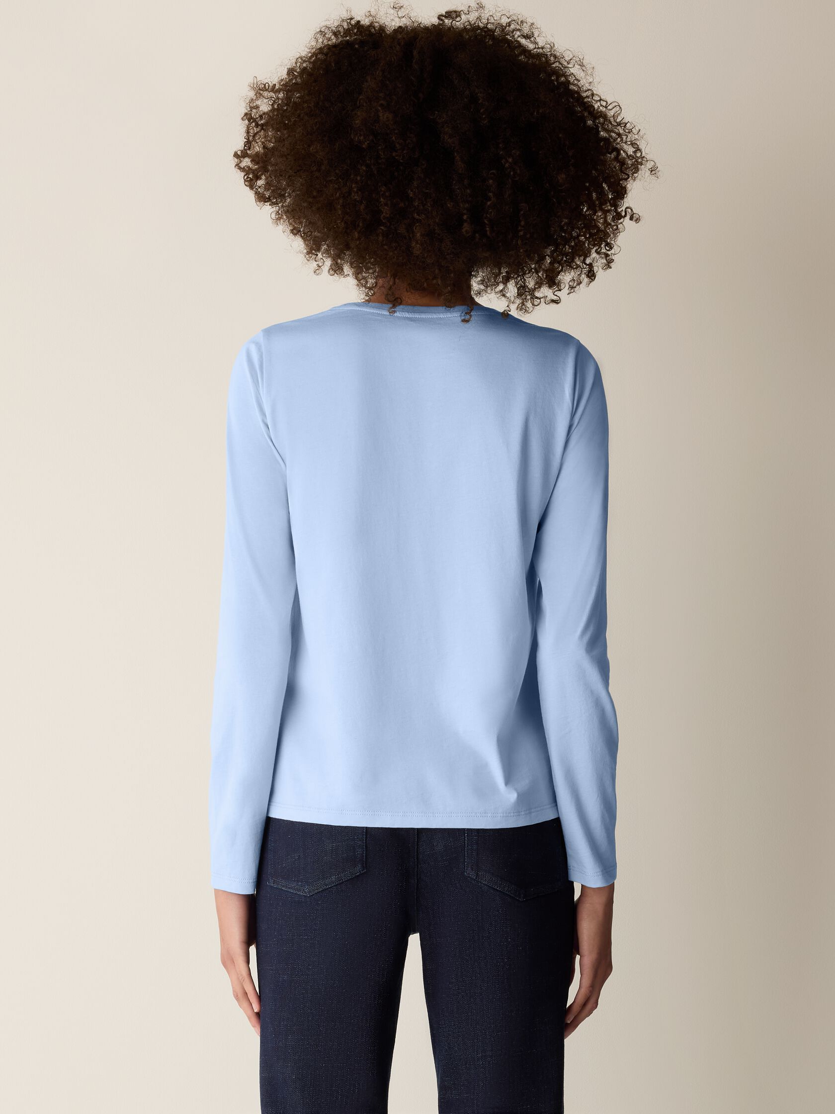 Organic Pima Cotton Jersey Long-Sleeve Tee