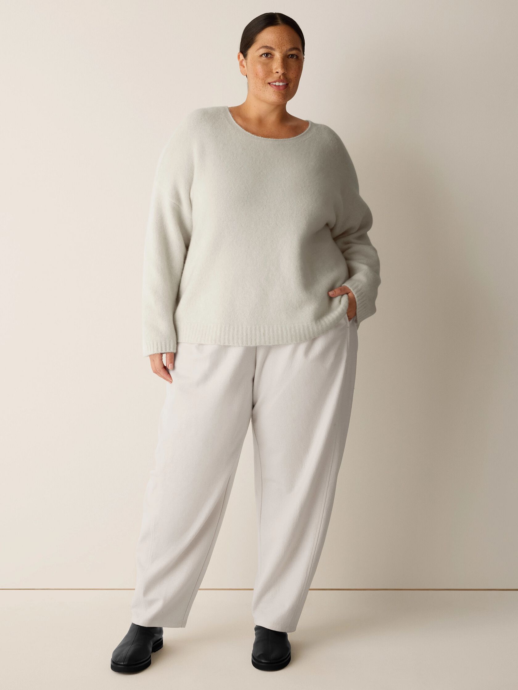 Cashmere Silk Bliss Crew Neck Top