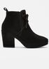 Laugh Platform Bootie in Suede